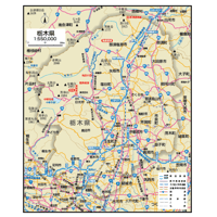 県別マップ　B栃木県地図ダウンロード販売