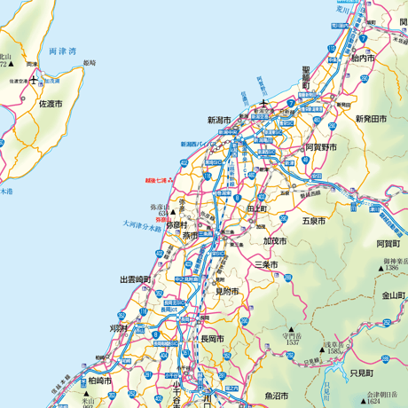 A地方別マップ　東北地方地図ダウンロード販売