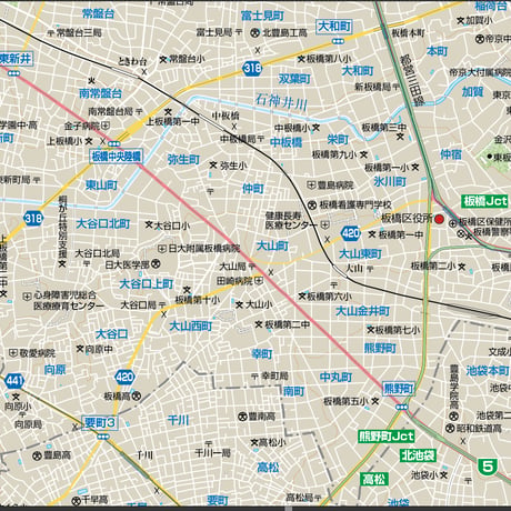 B東京都板橋区1/25000ダウンロード販売