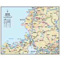 県別マップ　B福井県地図ダウンロード販売