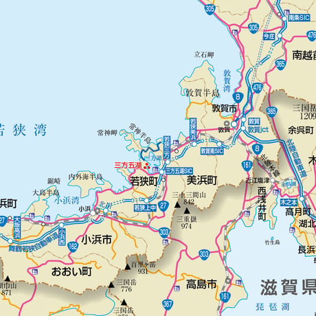 県別マップ　B福井県地図ダウンロード販売