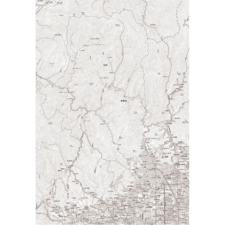 C京都市北区1／50,000白地図タウンロード販売