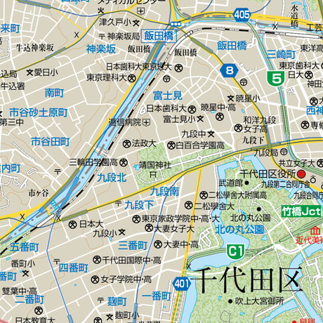 B東京都千代田区1/25000地図ダウンロード販売