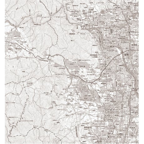 C京都市西京区　1／50,000白地図タウンロード販売