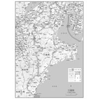 県別マップ　C三重県白地図ダウンロード販売