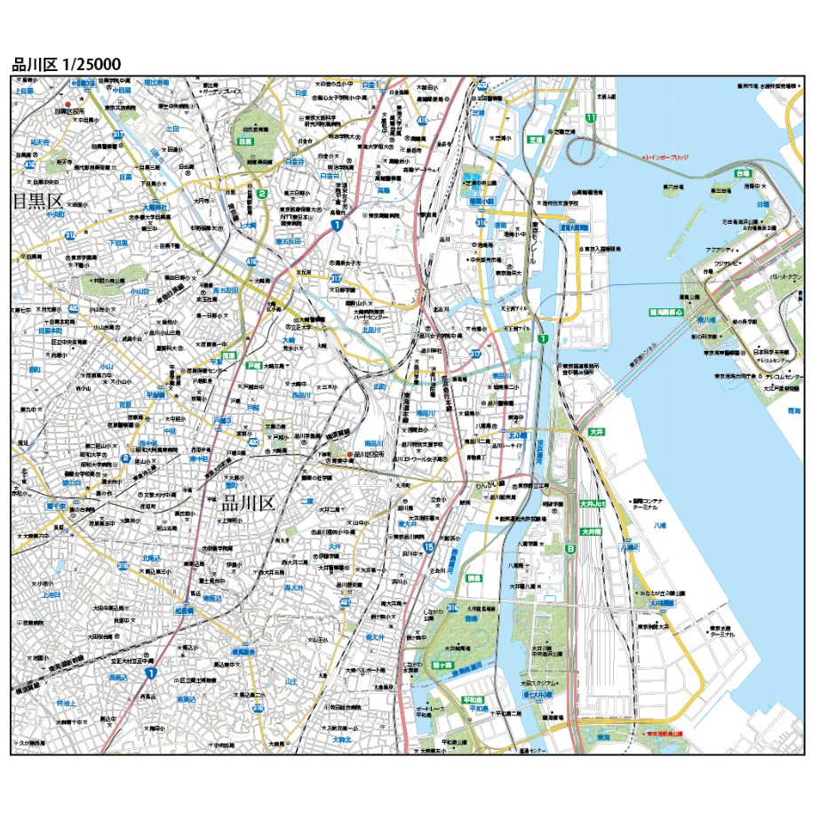 A東京都品川区1/25000地図ダウンロード販売 | 地図素材 A東京都品川区1/25000地図ダウンロード販売 | 地図素材
