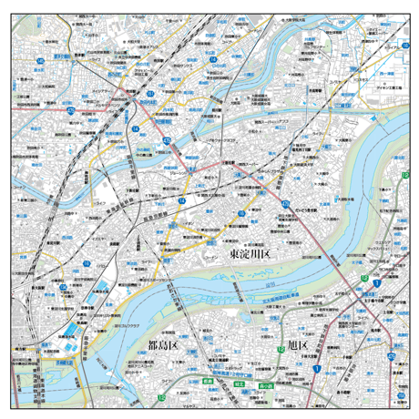 A大阪市東淀川区1／25,000地図タウンロード販売
