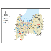 県別マップ　B県境カット富山県地図ダウンロード販売