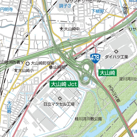 A大山崎町1／25,000PDF地図タウンロード販売