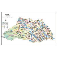 県別マップ　A県境カット埼玉県地図ダウンロード販売