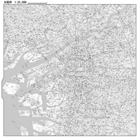 C大阪市24区全図　1／25,000白地図タウンロード販売
