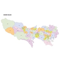 47都道府県行政区_東京都無料地図