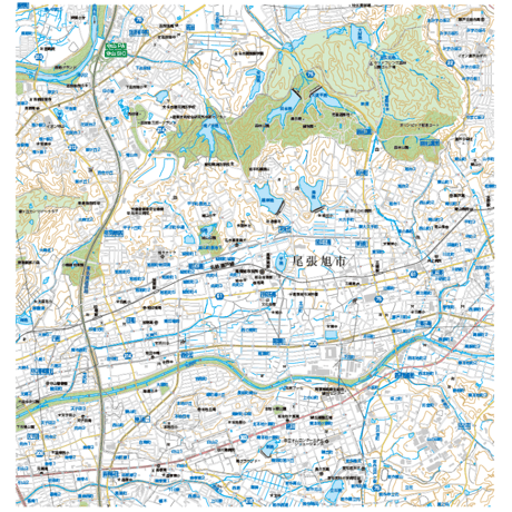 A尾張旭市 1／25,000PDF地図タウンロード販売