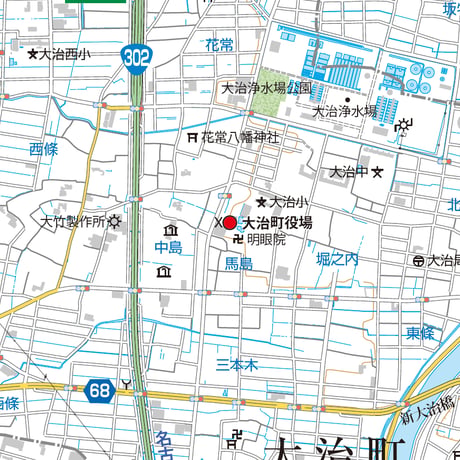A大治町 1／25,000PDF地図タウンロード販売