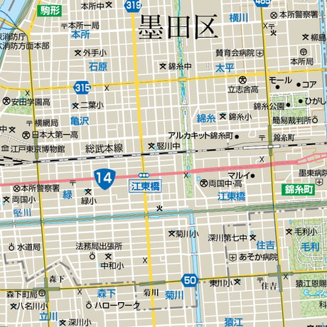 B東京都墨田区1/25000ダウンロード販売