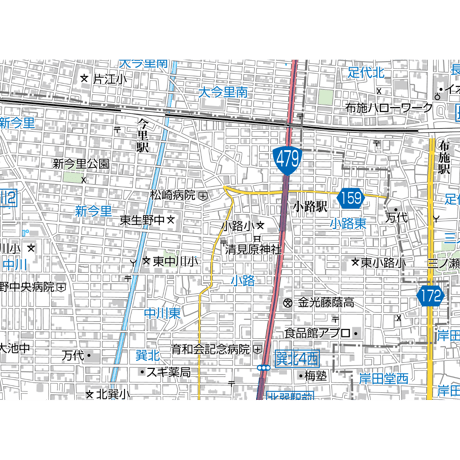 A大阪市生野区1／25,000地図タウンロード販売