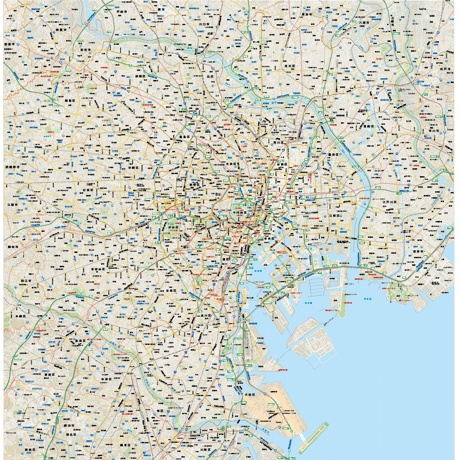 23区全図 マップルの東京都区分地図 23区全図を印刷販売|マップル地図プリント