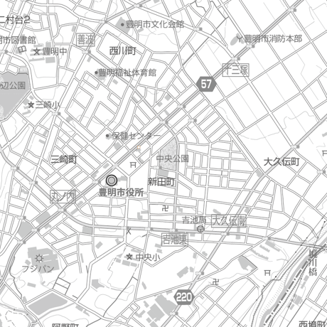 C豊明市1/25000白地図タウンロード販売