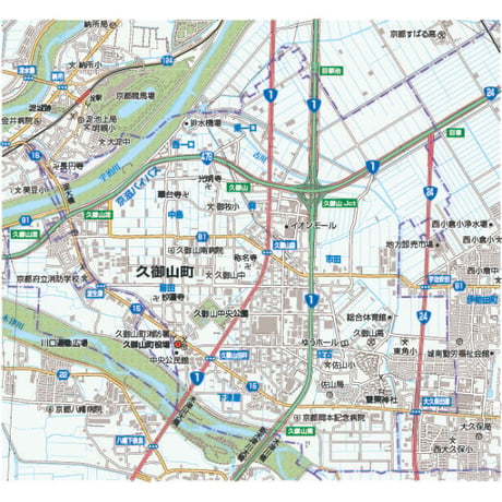 A京都府久御山町　1／50,000地図タウンロード販売