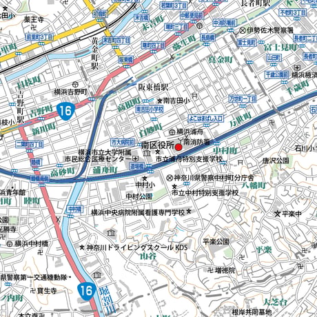 A横浜市南区1/25000地図タウンロード販売