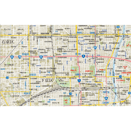 B京都区別下京区1／25,000PDF地図タウンロード販売