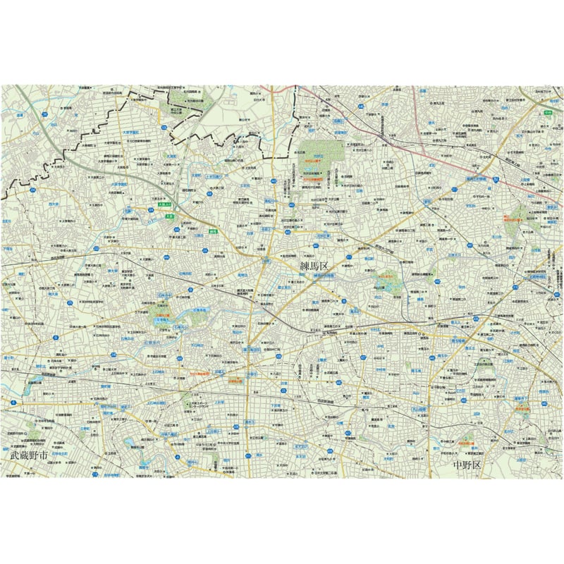A東京23区別1/25000 練馬区 | 地図素材