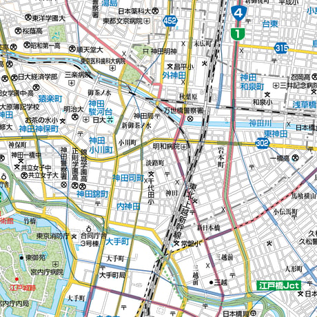 A東京都千代田区1/25000地図ダウンロード販売