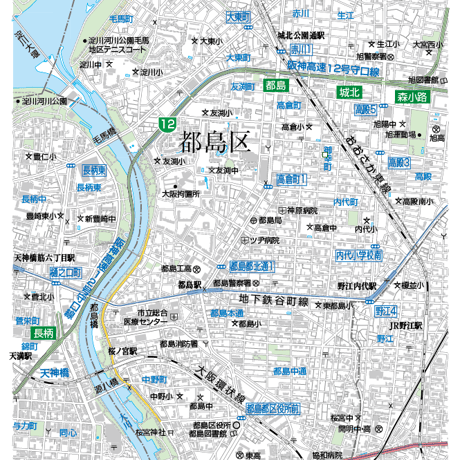 A大阪市都島区1／25,000地図タウンロード販売
