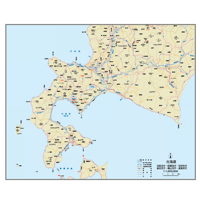 県別マップ　B北海道石狩地図ダウンロード販売
