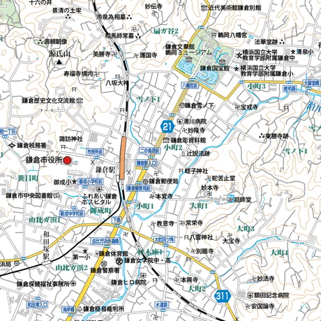 A鎌倉市1/25000地図ダウンロード販売