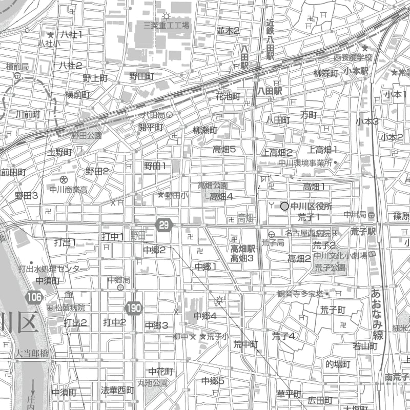 BLUEMAP 名古屋市 中川区 BLUEMAP 名古屋市 中川区 ブルーマップ 名古屋市中川区 202405