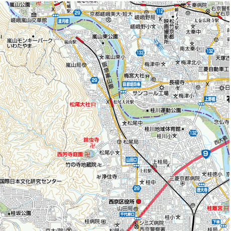 A京都市西京区　1／50,000地図タウンロード販売