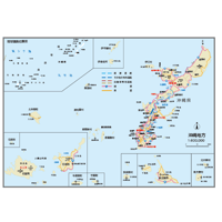 県別マップ　B沖縄県地図ダウンロード販売