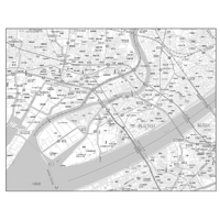 C大阪市西淀川区1／25,000白地図タウンロード販売
