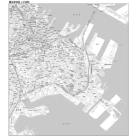 C横浜市中区白地図1/25000タウンロード販売