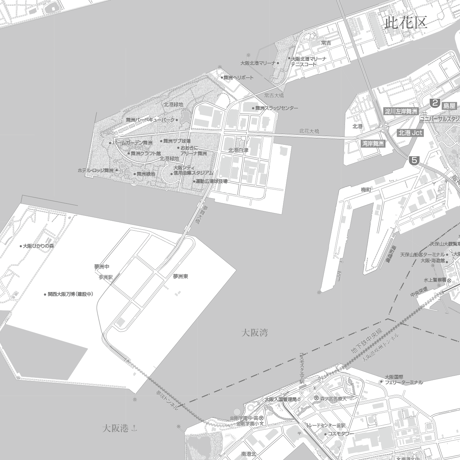 C大阪24区全図白地図　1／25,000タウンロード販売