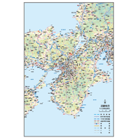 A地方別マップ　近畿地方地図ダウンロード販売
