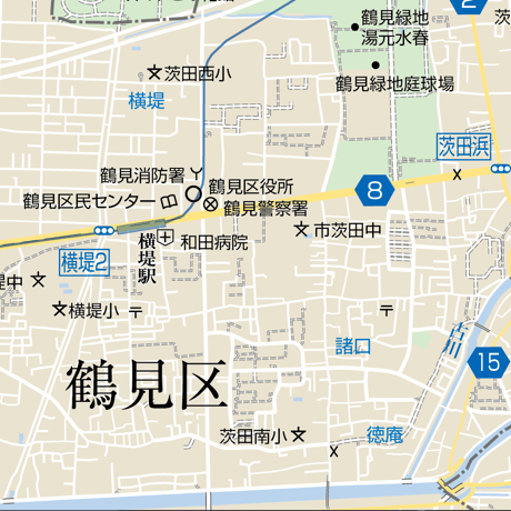 B大阪市鶴見区1／25,000地図タウンロード販売