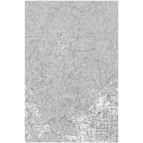 C京都区別右京区白地図1／25,000PDFタウンロード販売