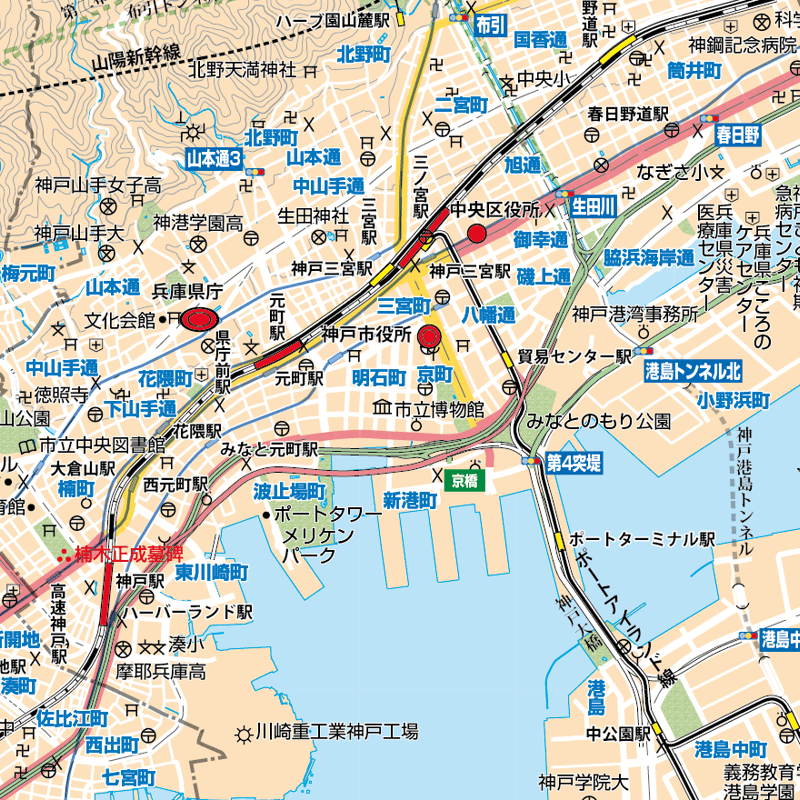 神戸市住宅地図 長田区 北部・南部 ２冊セット　1966年発行 神戸市住宅地図 長田区 北部・南部 2冊セット 1966年発行 神戸市