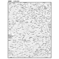 C東京目黒区1/25000白地図ダウンロード販売