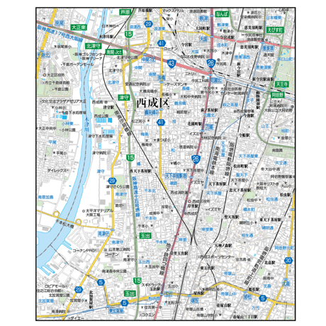 A大阪市西成区1／25,000地図タウンロード販売
