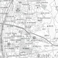 C京都区別東山区白地図1／25,000PDFタウンロード販売