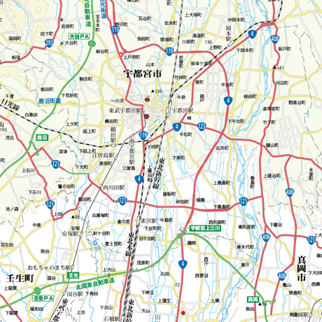 Aタイプ茨城詳細地図1/200000 ダウンロード販売