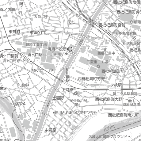 C清須市1/25000白地図タウンロード販売