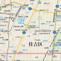 B大阪市住吉区1／25,000地図タウンロード販売