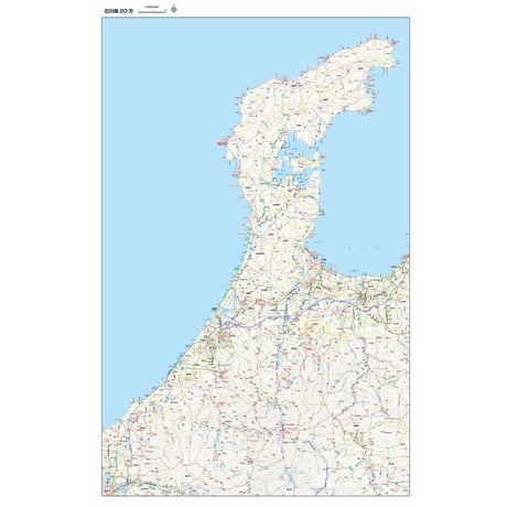Bタイプ石川県詳細地図1/200000タウンロード販売