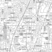 A長岡京市白地図1／25,000PDFタウンロード販売