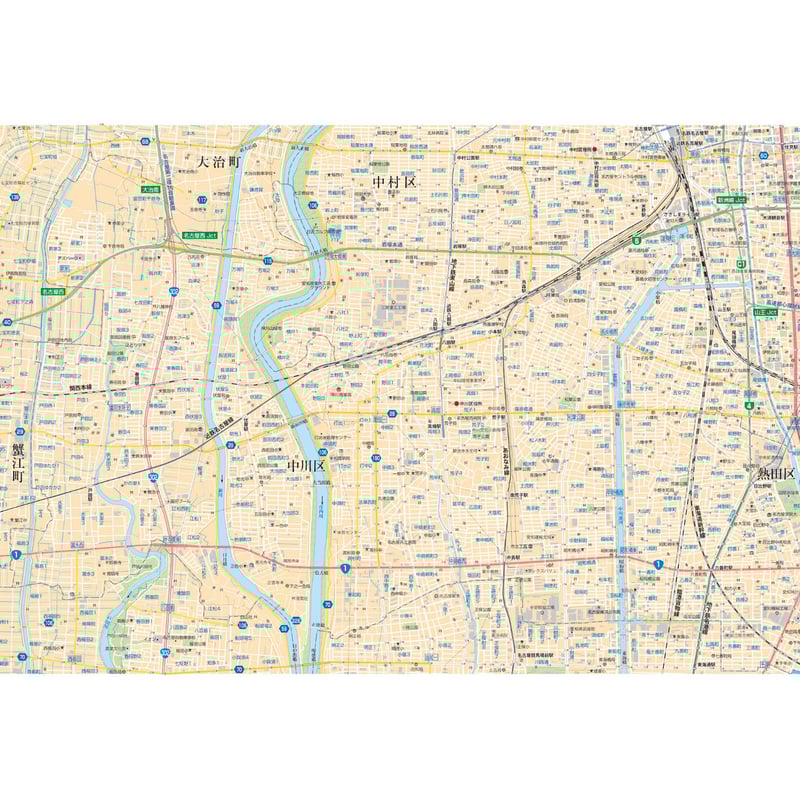 BLUEMAP 名古屋市 中川区 ブルーマップ 名古屋市中川区 202405 | ZENRIN Store | ゼンリン