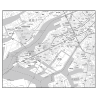 C大阪市港区1／25,000白地図タウンロード販売